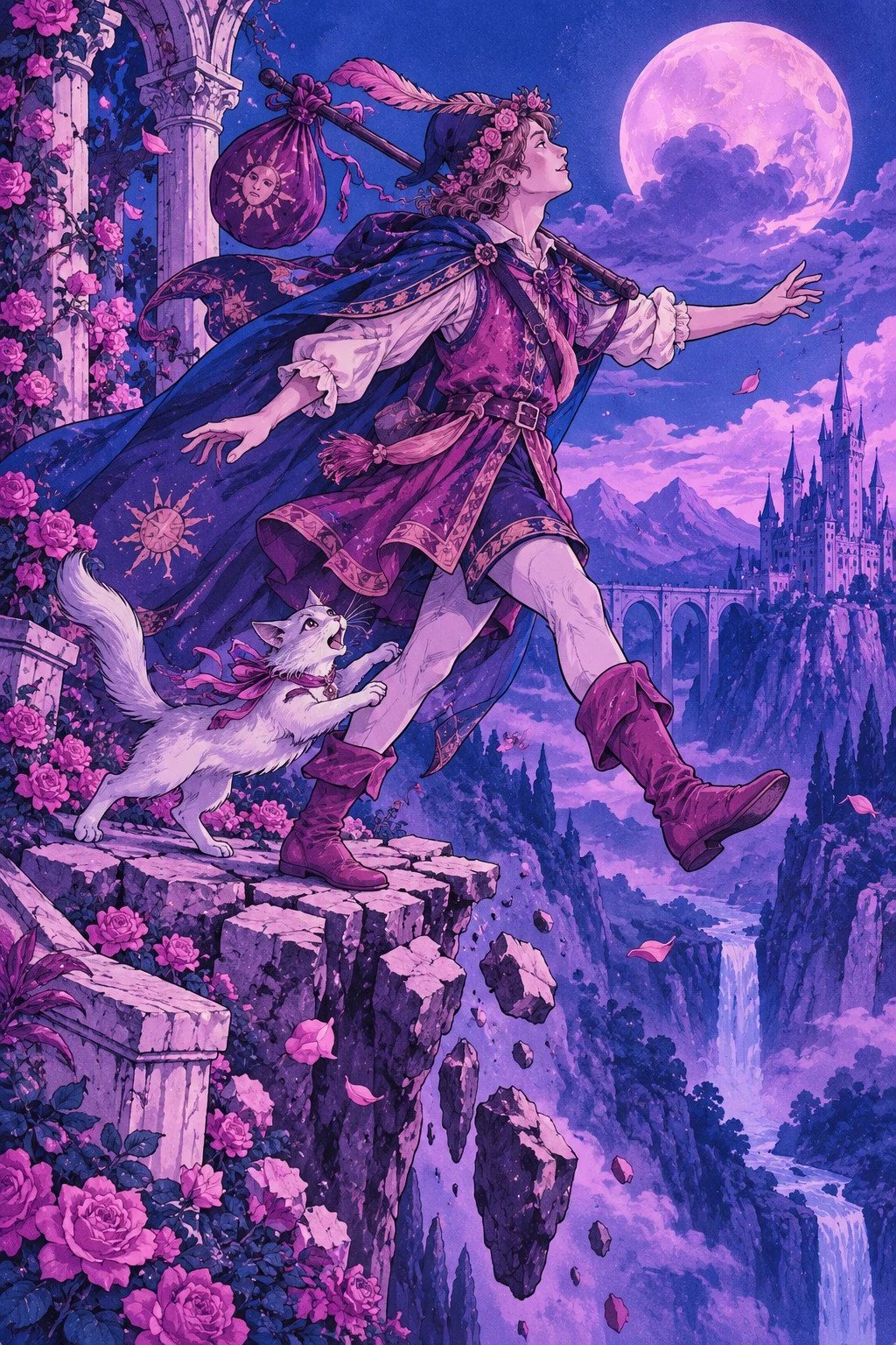 The Fool — original Sonam Zangmo Tarot illustration