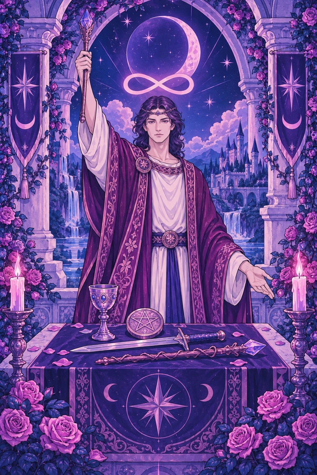 The Magician — original Sonam Zangmo Tarot illustration