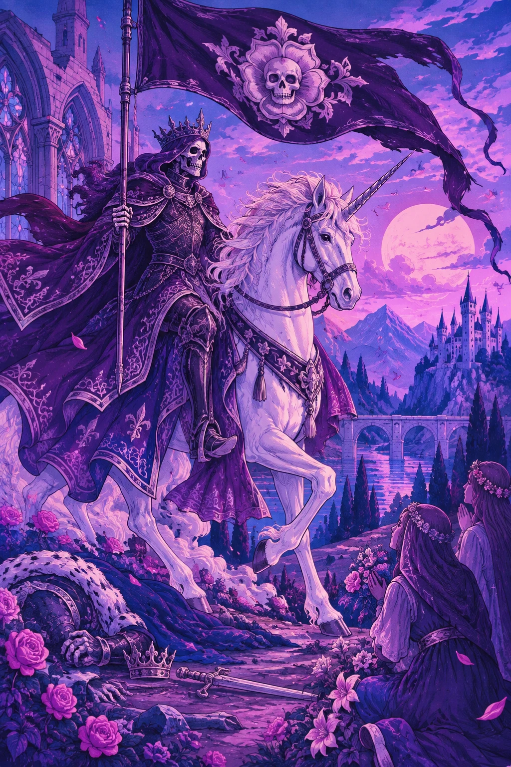 Death — original Sonam Zangmo Tarot illustration
