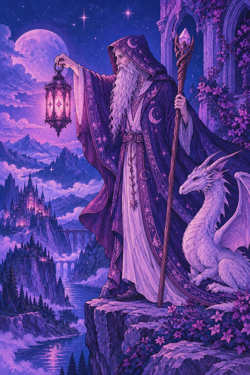 The Hermit — original Sonam Zangmo Tarot illustration