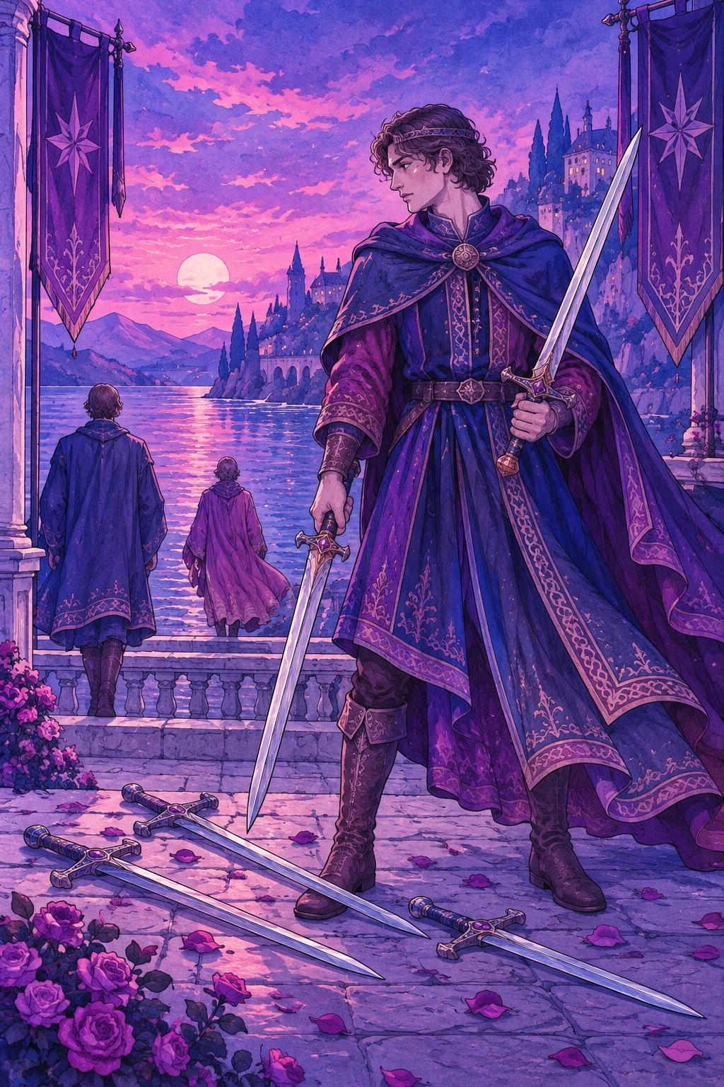 Five of Swords — original Sonam Zangmo Tarot illustration