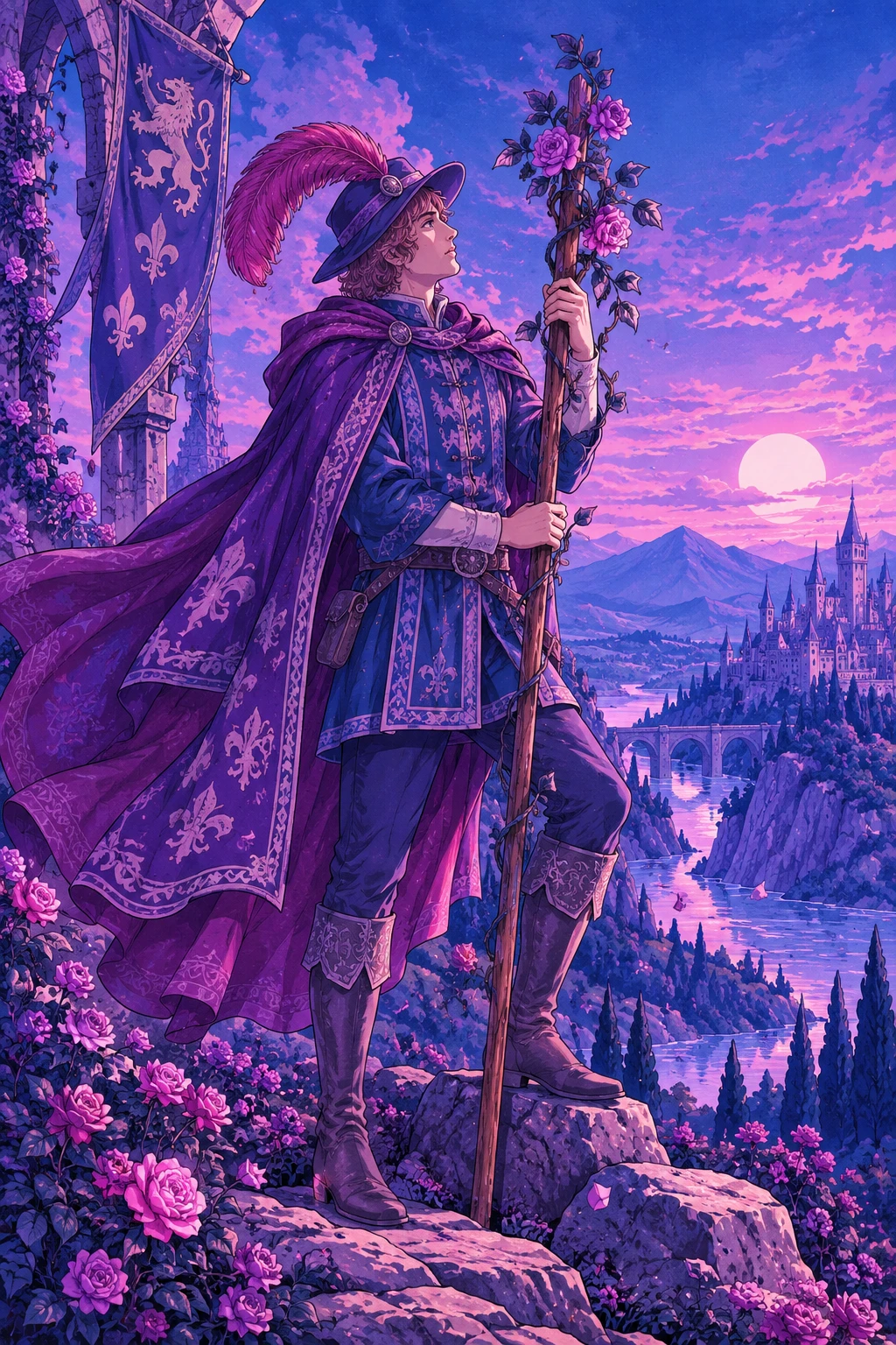 Page of Wands — original Sonam Zangmo Tarot illustration