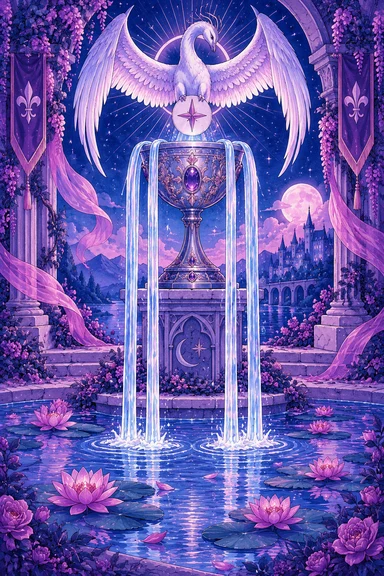 Ace of Cups — Sonam Zangmo Tarot illustration