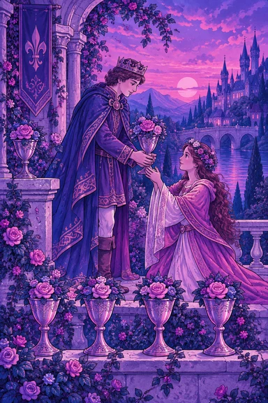 Six of Cups — Sonam Zangmo Tarot illustration