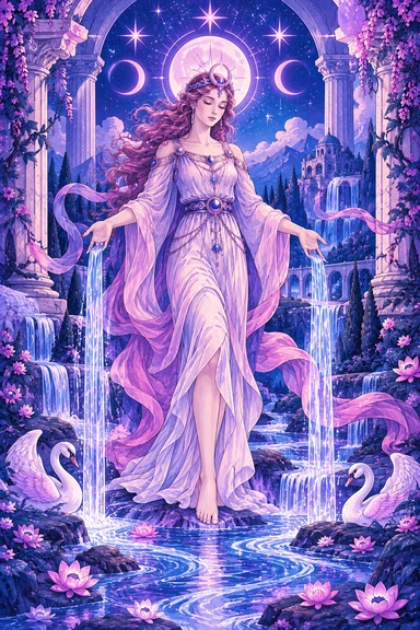 Temperance — Sonam Zangmo Tarot illustration