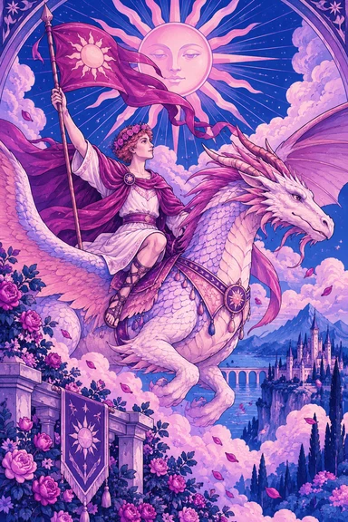 The Sun — Sonam Zangmo Tarot illustration