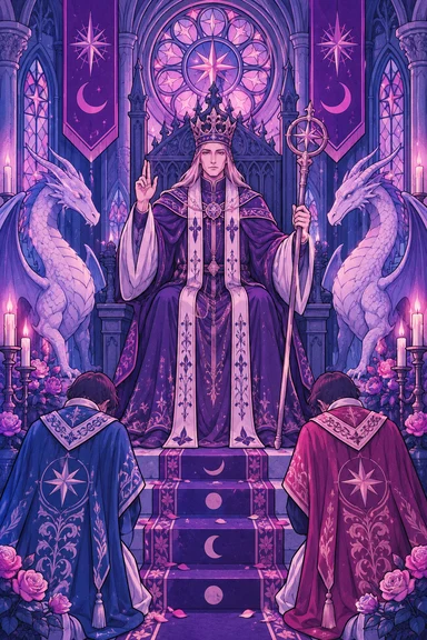 The Hierophant — Sonam Zangmo Tarot illustration