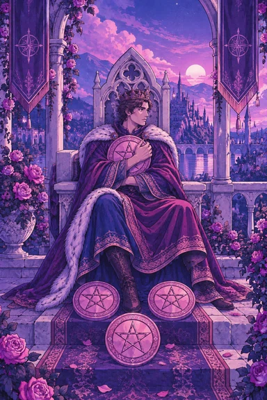 Four of Pentacles — Sonam Zangmo Tarot illustration