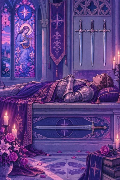 Four of Swords — Sonam Zangmo Tarot illustration