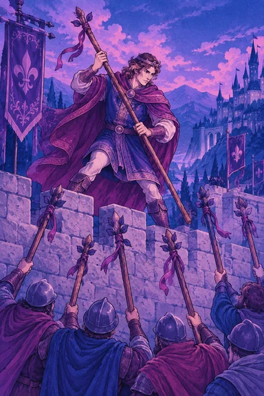 Seven of Wands — Sonam Zangmo Tarot illustration